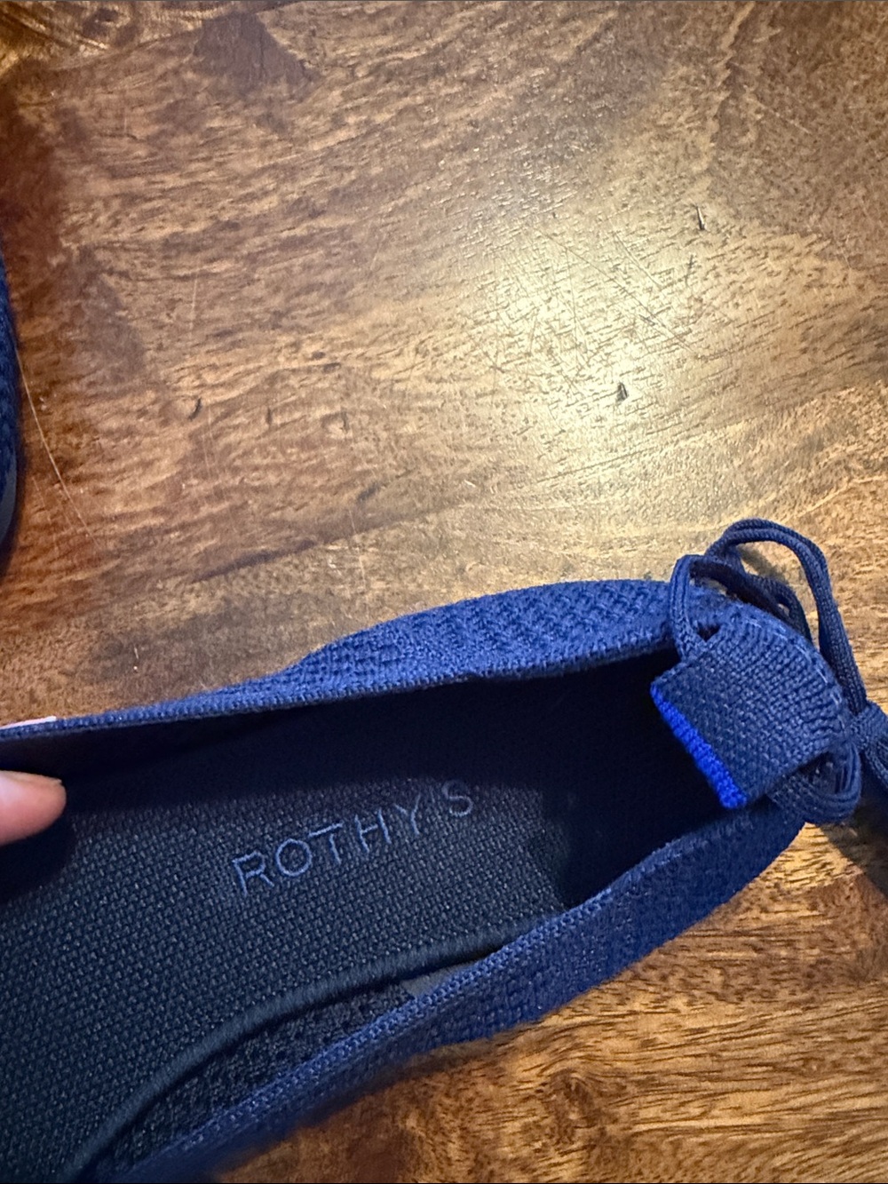 Rothy's Royal Blue Knit Ballet Flats with Heel Tie New! Size 8.5 - Picture 5 of 6